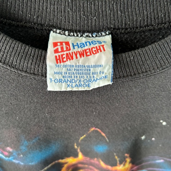 Men's Vintage Hanes Heavyweight Solar System Crewneck - Size - Picture 3 of 3